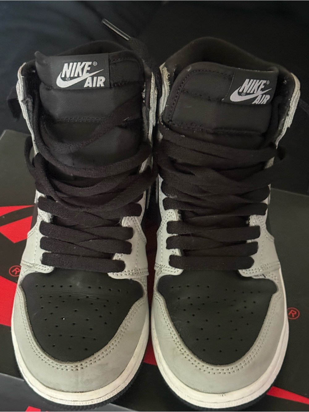 Jordan Kids Sneakers - Black and Gray Nike Air High-Tops